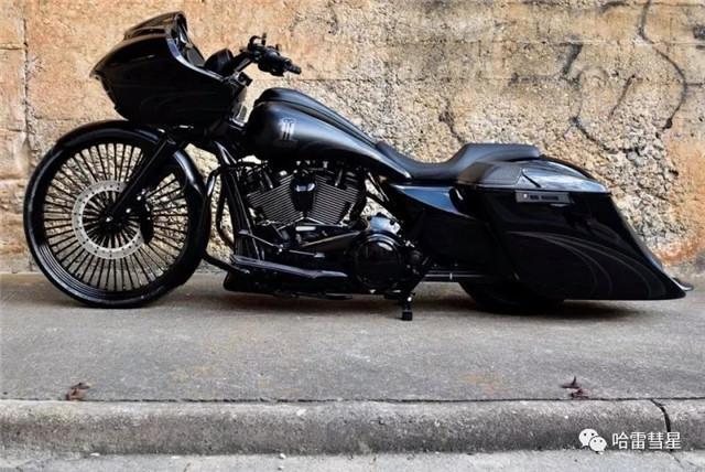 辐条巨轮 哈雷bagger改装