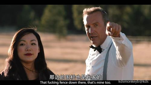 美剧《黄石》第一季第七集里面的关于中国人的两个片段.