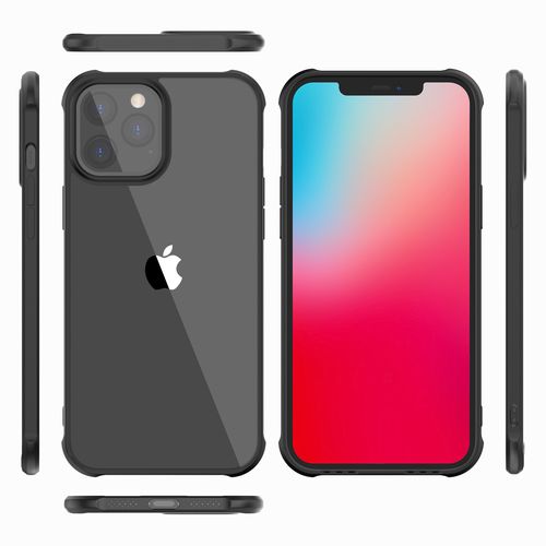 适用iphone12手机壳苹果12pro max四角防摔亚克力磨砂保护壳mini