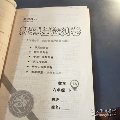 新领程小学数学六年级下册