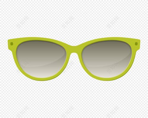 矢量绿色眼镜框眼镜设计素材免费下载_png素材_觅知网