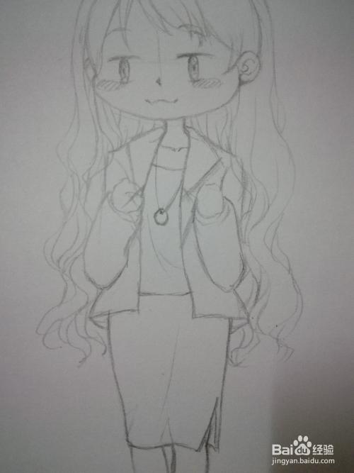 新手怎么画q版动漫人物全身像