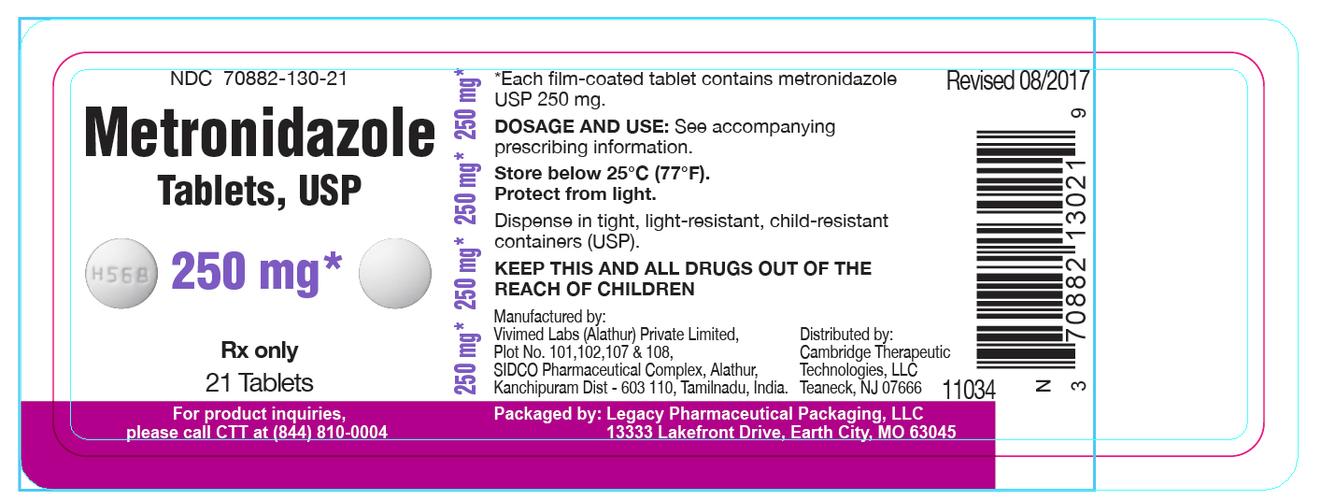 metronidazole tablets, usp 250 mg