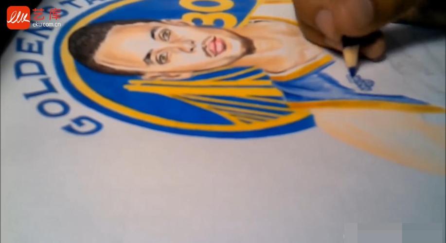 绘画斯蒂芬库里nba篮球运动员艺库视频