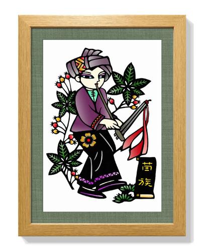 其它 2019年李克松剪纸作品汇总 写美篇 《苗族服饰 》