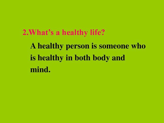 a healthy person is someone who is healthy in both body and