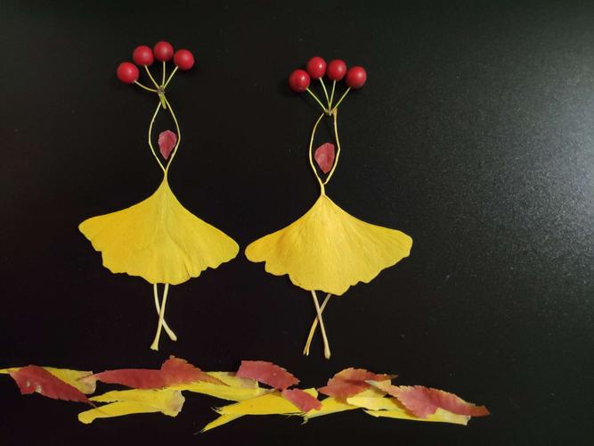 树叶拼画升级版