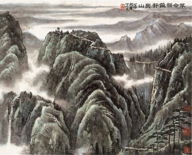 宣纸印刷微喷打印国画画心复制字画画芯李可染井冈山
