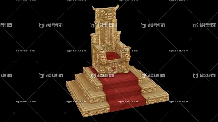 国王宝座王座龙椅国王座位_xiaofeichai作品_场景古代