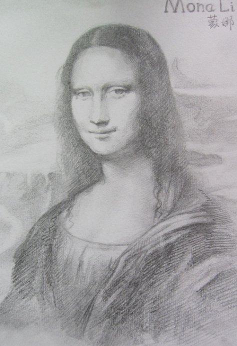 驰远素描——蒙娜丽莎