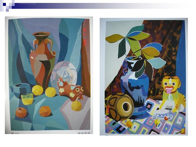 设计色彩平面性归纳写生