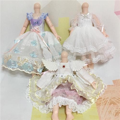 6分bjdsd30cm娃娃衣服娃洋装装小裙子换装过家家衣服bjd娃娃