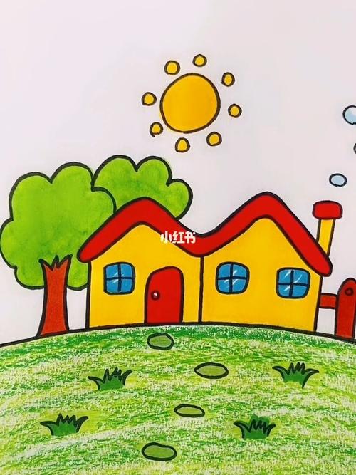 m画小房子_简笔画_教程_简笔画教程_文化_绘画