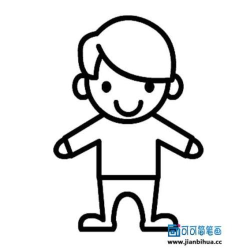 小孩子画人简笔画可爱