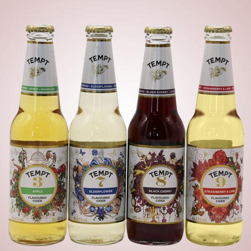 诱惑啤酒组合3号7号8号9号tempt果味啤酒330ml*6瓶丹麦进口啤酒七