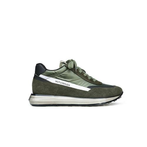 aquascutum/雅格狮丹【网红达人推荐】绿色绒面休闲运动鞋 出行潮流款