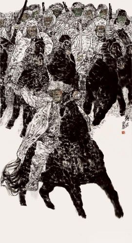 作为部队画家,袁武十分擅长表现重大历史和现实题材