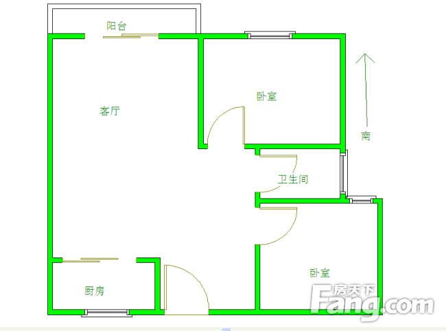 古田二路 美好长丰城2室2厅精装修 家具家电齐全 随时看房