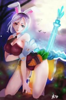 萌萌哒兔女郎锐雯 英雄联盟 lol 游戏cg 原画()