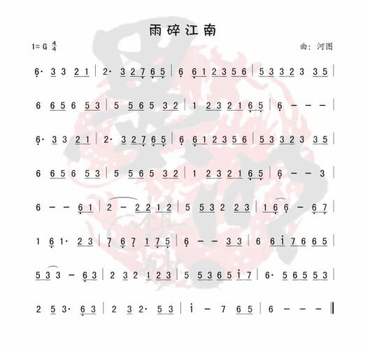 雨碎江南~~~~找二胡古筝笛子的那个版本就是了~~~~伴奏也很容易找到的