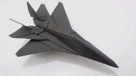 折纸王子教你折纸f15战斗机折纸飞机9分钟学会讲解详细简单易学