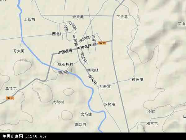 中国云南省楚雄彝族自治州牟定县共和镇地图(卫星地图)