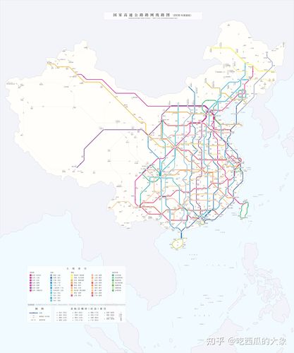 自制地铁向中国高速公路路网线路图