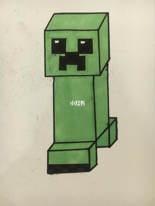 我画的苦力怕,大家觉得怎么样?_绘画_文化_绘画