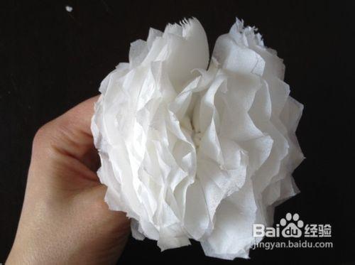 【乐趣】怎样用卫生纸做白花