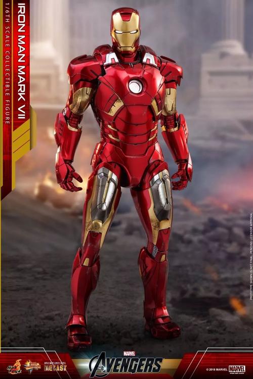 新品预定hottoys16mms500d27压铸合金复仇者联盟钢铁侠mk7