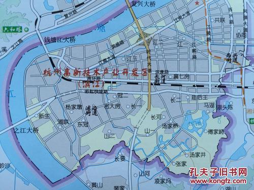 杭州高新技术开发区(滨江)图 滨江区地图 滨江地图 杭州地图