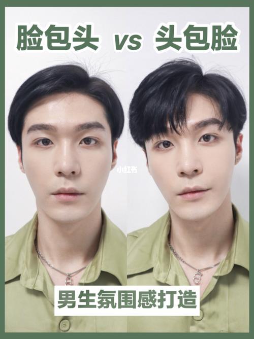 男生"头包脸"发型技巧|脸视觉上秒缩小1/3_发型_长发