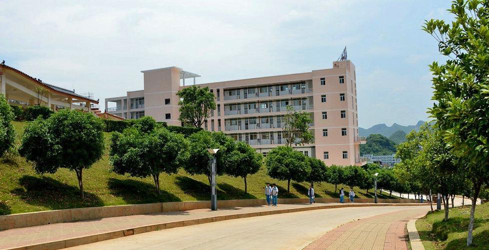 义龙一中2017届毕业班合影及校园风光