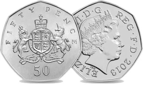 50便士   50 pence