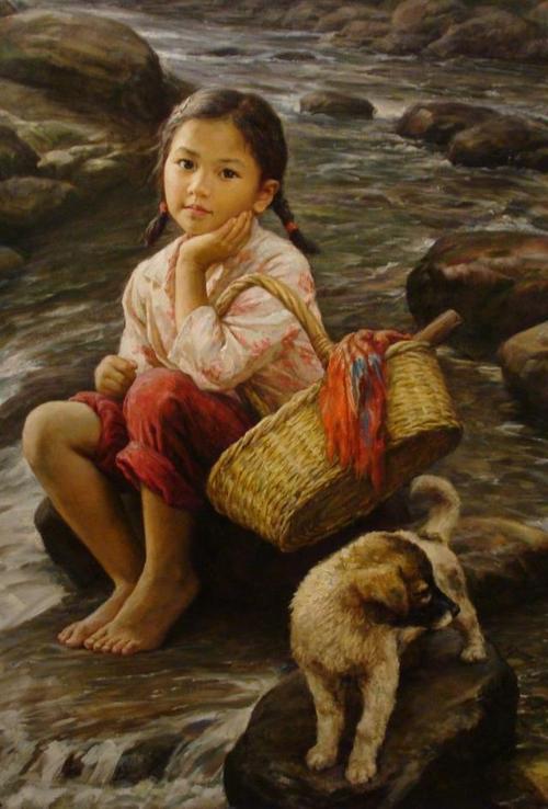 李自健震撼人心的油画作品朴实中国人家的美