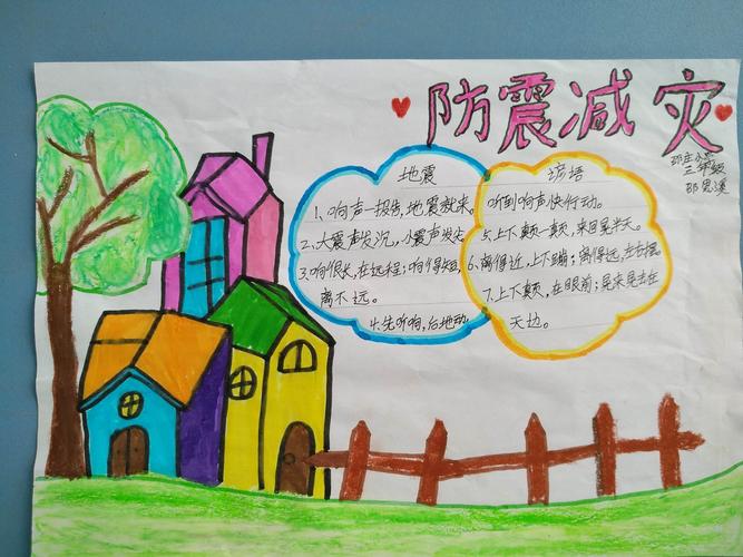 防灾减灾 筑牢防线一一邵庄小学防灾减灾主题宣传活动