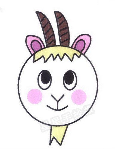 山羊头像简笔画