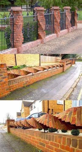 罗马柱,农村,装修,红砖,盖房