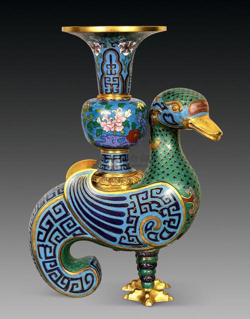 0577 掐丝珐琅凤头尊