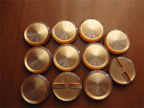 有机玻璃扣70年代有机玻璃大衣纽扣珠光钮扣怀旧纽扣咖啡色