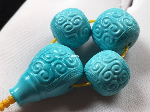 天然原矿高瓷蓝绿松石套装_绿松石_松石_配饰_兴趣爱好_兴趣爱好其他