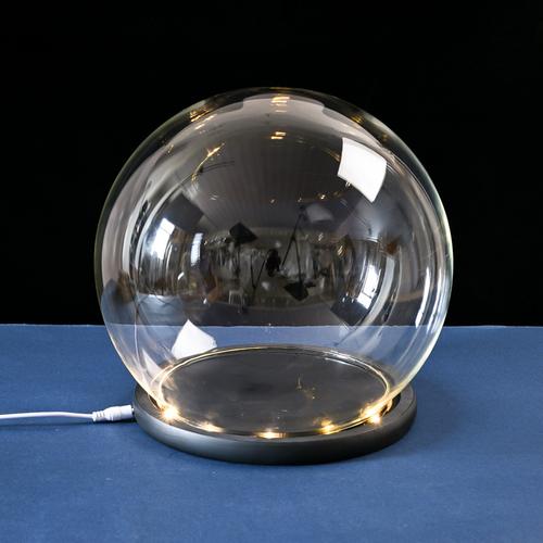 球形玻璃罩发光手办玩偶展示防尘罩永生花玻璃罩创意家居装饰品