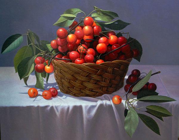 这一筐樱桃得多少银子呀