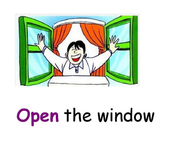 open the window