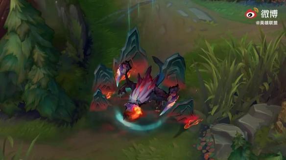 《lol》山海绘卷科加斯炫彩皮肤演示公布 色彩绚丽!