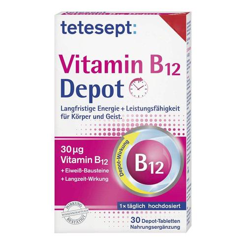 德国tetesept 维生素b12 蛋白营养补充片 30片