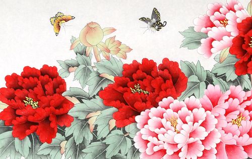 北京美协凌雪三尺牡丹画《花开富贵》 - 牡丹画 - 99字画网