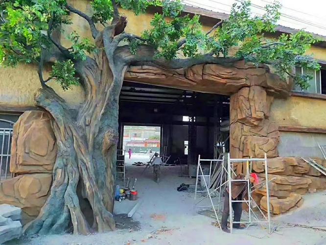 假树大门公司景观大门齐齐哈尔假树大门型号