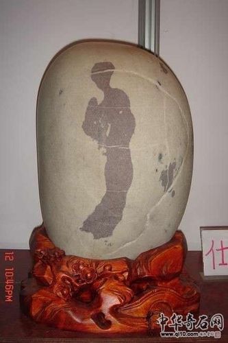 6万成交的长江石《仕女》