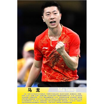 乒乓球运动员球室海报体育明星张继科刘诗雯孙颖莎墙贴纸贴画挂画银色